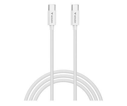 Kabel do smartfona Verbatim Sync & Charge Cable USB-C to USB-C 100W 3m - White